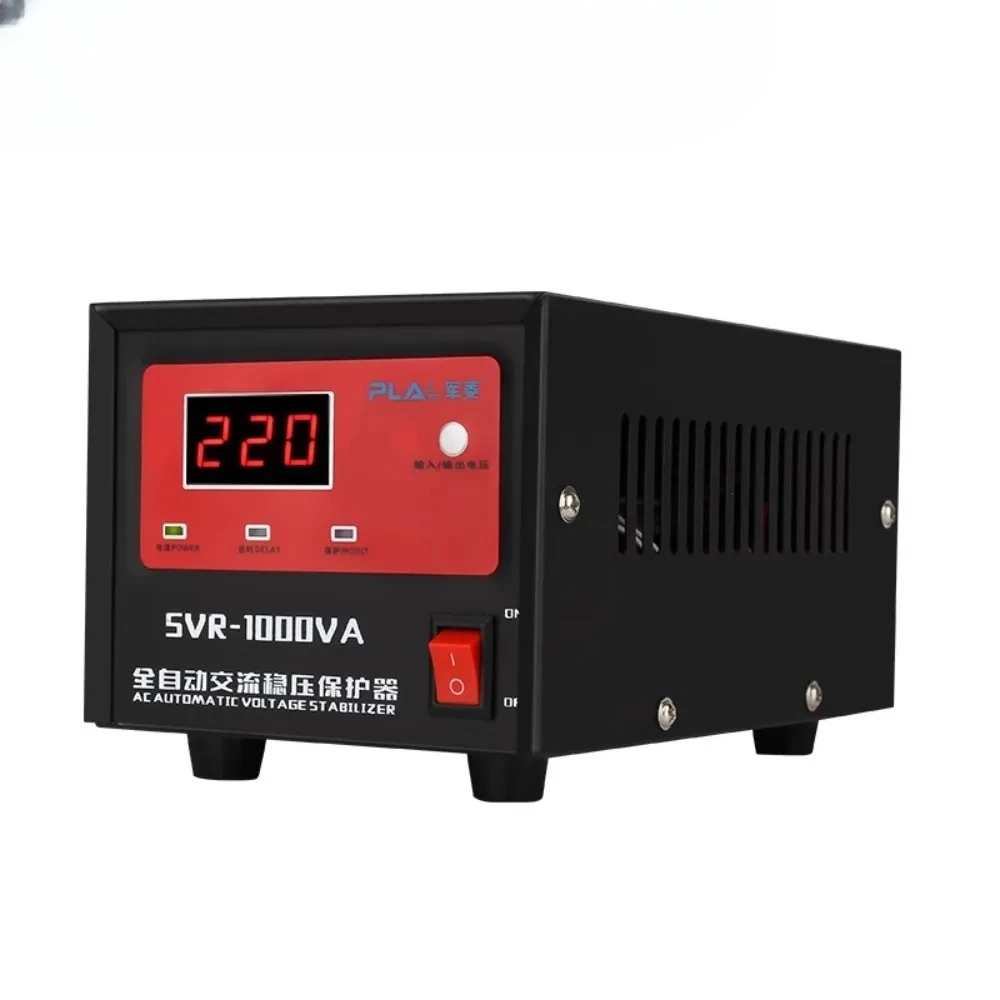 

Регулятор напряжения для мониторинга, 220 В, бытовой автоматический, 1000 Вт, компьютерный телевизор, однофазная распределительная коробка для повышения мощности