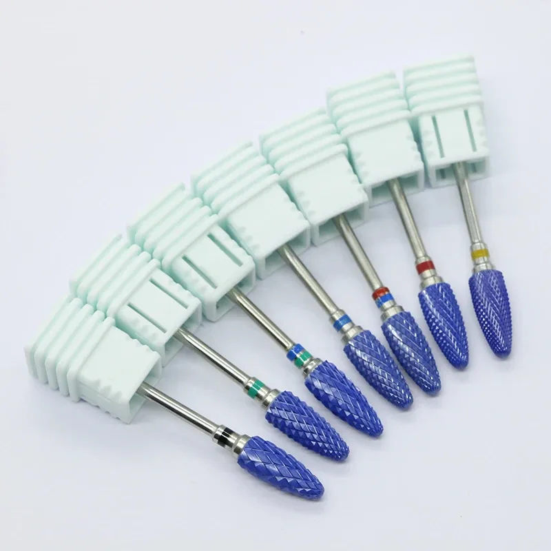 

OGEYERO Ceramic Carbide Nail Drill Bit Nail Cutter Rotate Burr Milling Bits Electric Drill Machine For Manicure Pedicure Tools
