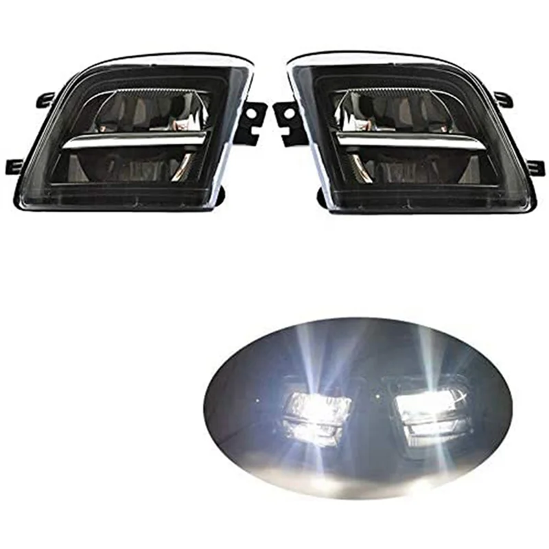 

1Pair Car Front Bumper Fog Light (LH+RH) For BMW 7 Series 740I 750I 2013-2015 63177311287 63177311288 Front Fog Lamp
