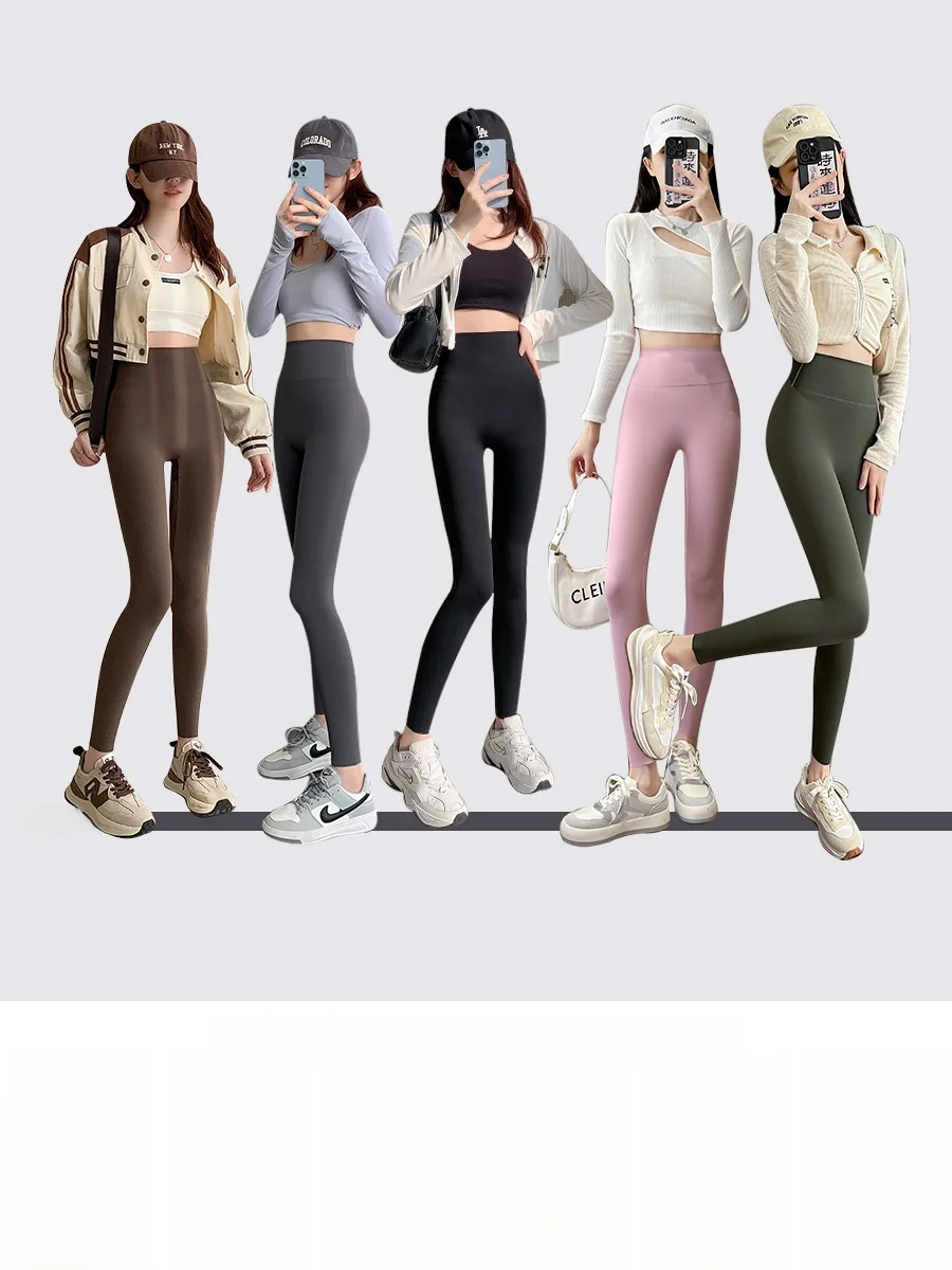 กางเกงโยคะทรงสลิมฟิตสำหรับผู้หญิง ฤดูใบไม้ผลิ 2025 กางเกงออกกำลังกายกลางแจ้ง กระชับสัดส่วน ผ้าบางเบา ทรงขาบานเล็กน้อย ช่วยยกกระชับหน้าท้อง