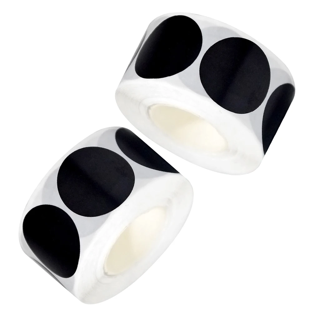 Рисунок 2 - черные круглые точечные наклейки