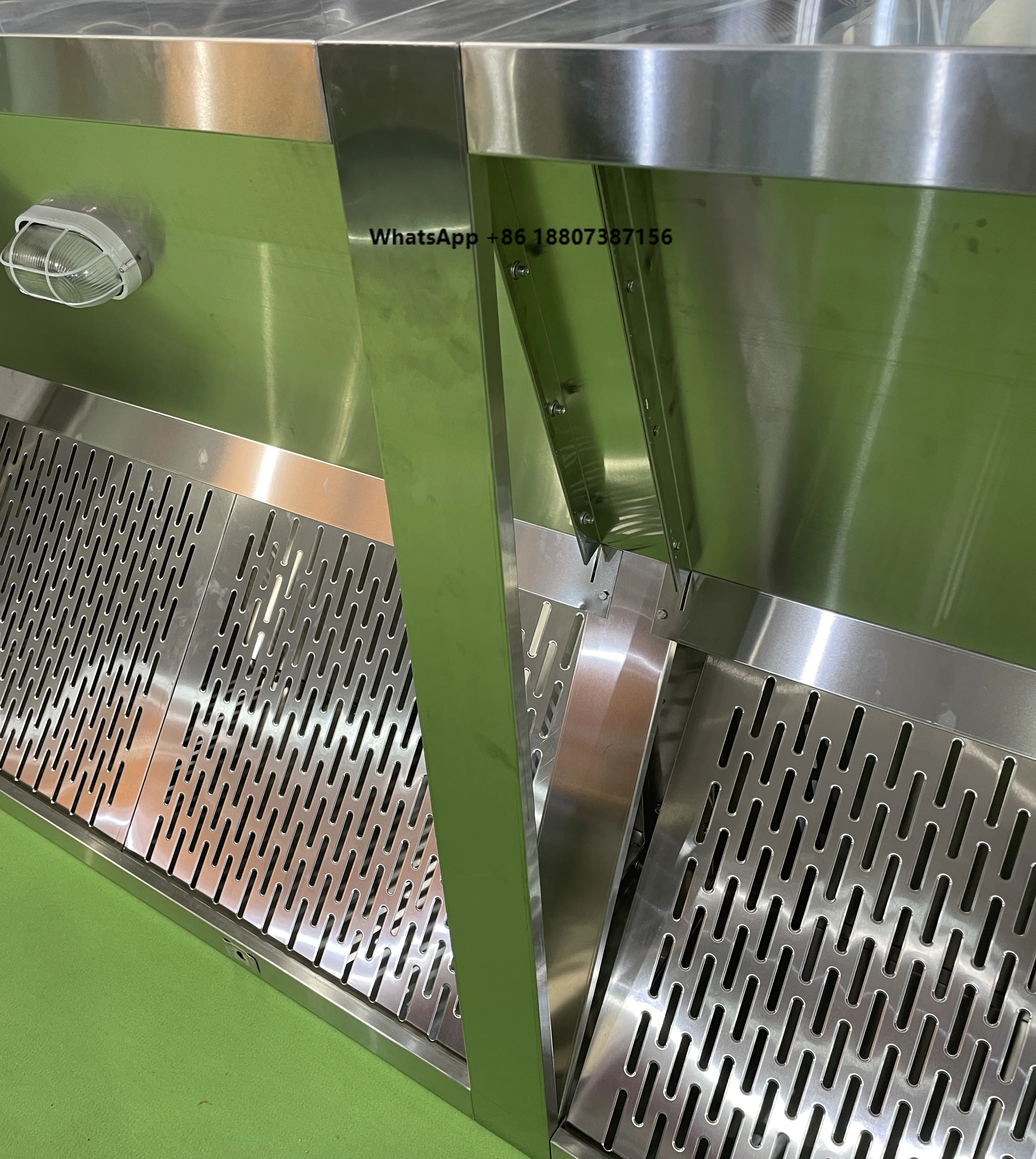 Commercial Detachable Stainless Steel Exhaust Hood with Light Combined Type Extractor Range Hood