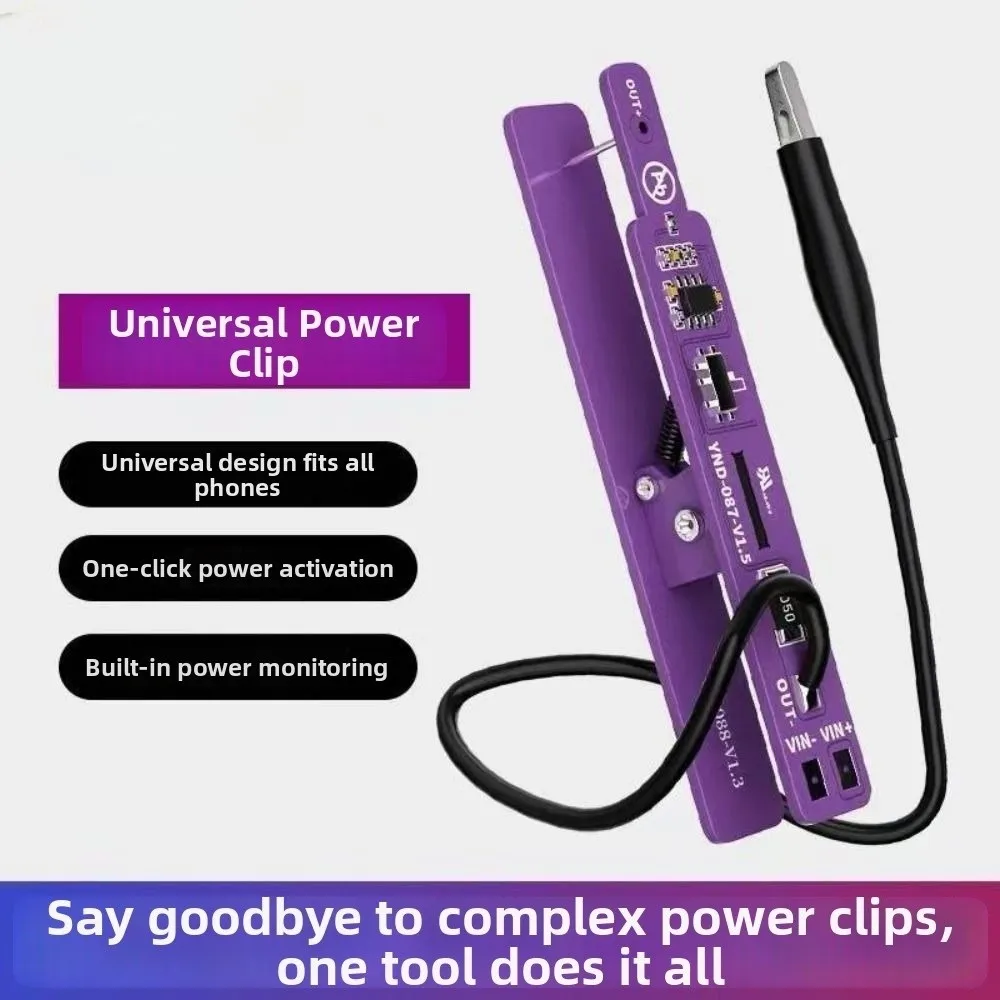 2 Modes Universal Battery Clip M191 One Click Power on All-in-One Power-On Clip with Indicator Light Easy To Use