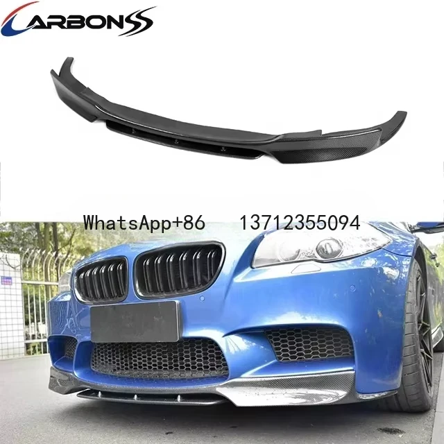 F10 M5 auto carbon fiber lip for BMW front buer 2012-2015