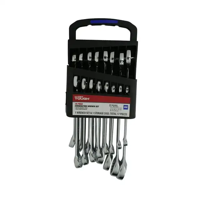 

Hyper Tough 16-Piece Combination Wrench Set - Metric