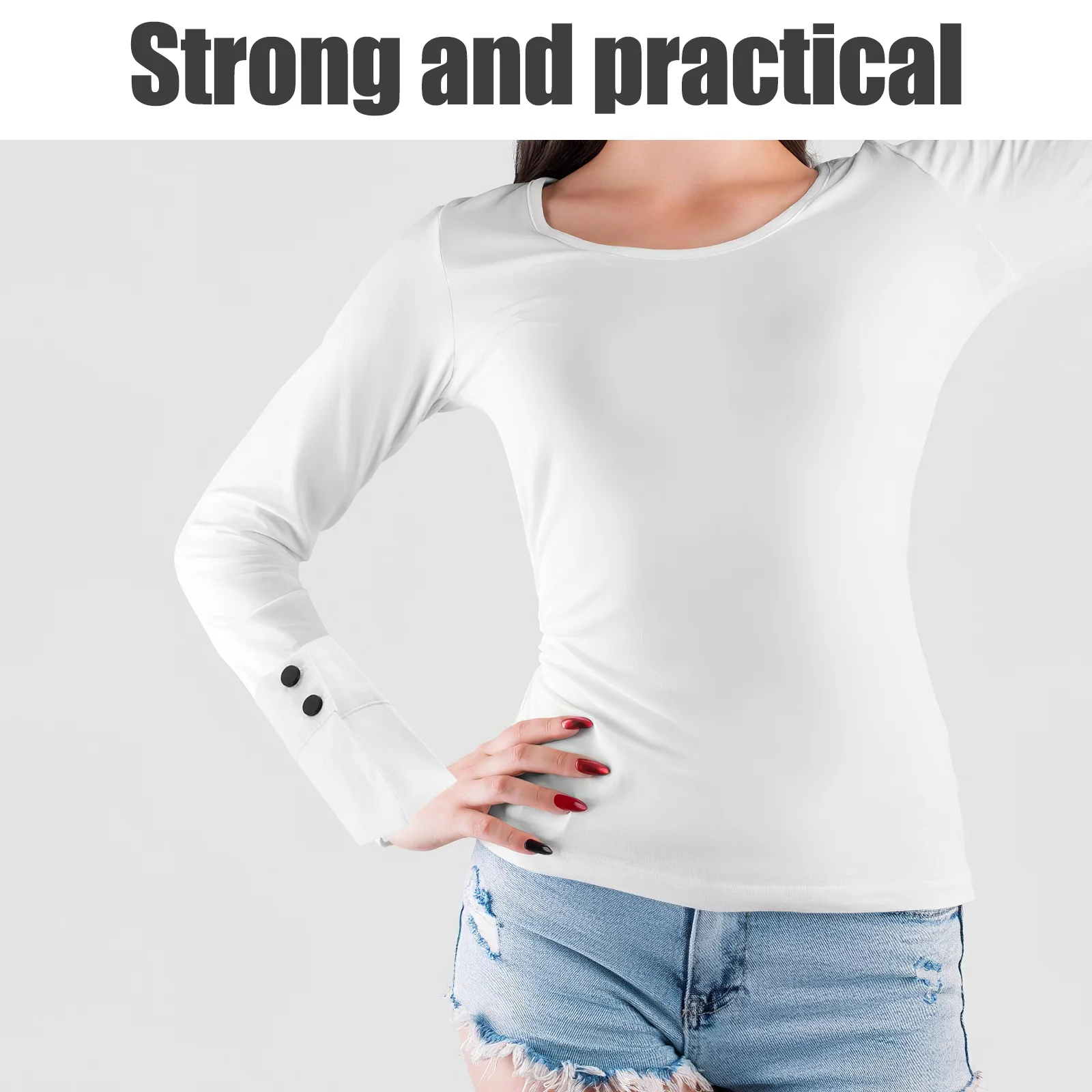 

1 Pair White Fake Sleeve Cuffs Small Style Detachable Wrist Decor For Women Elegant Costume Accessory Breathable