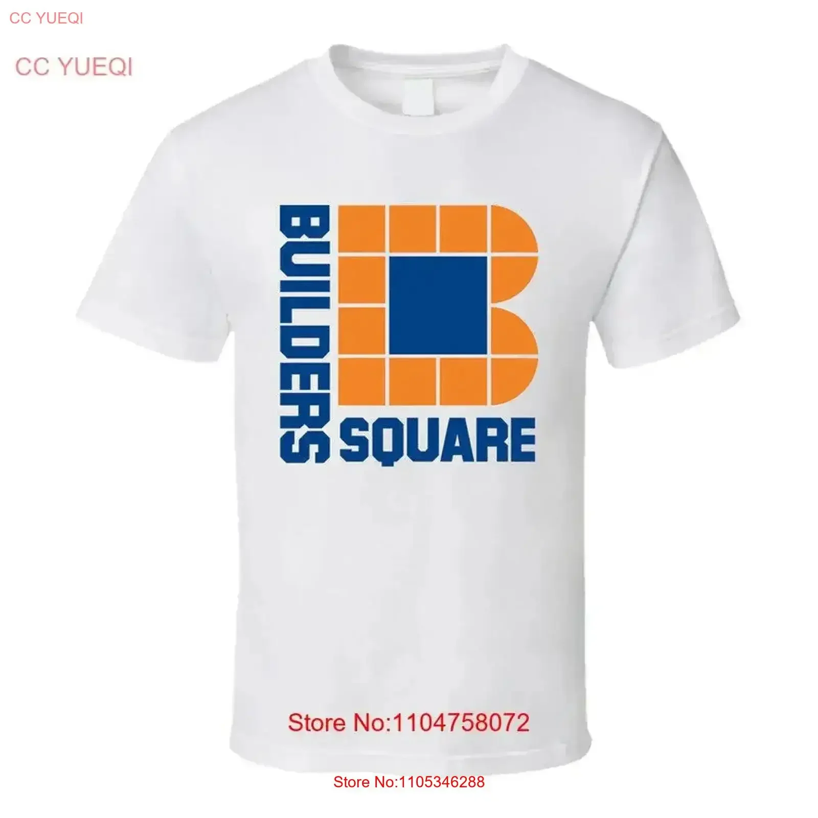 Builders Square T-Shirt im Vintage-Look, vielseitiges Streetwear-Oberteil für den Alltag, lässig, stilvoll, grafisches Design, Vintage-Waschung