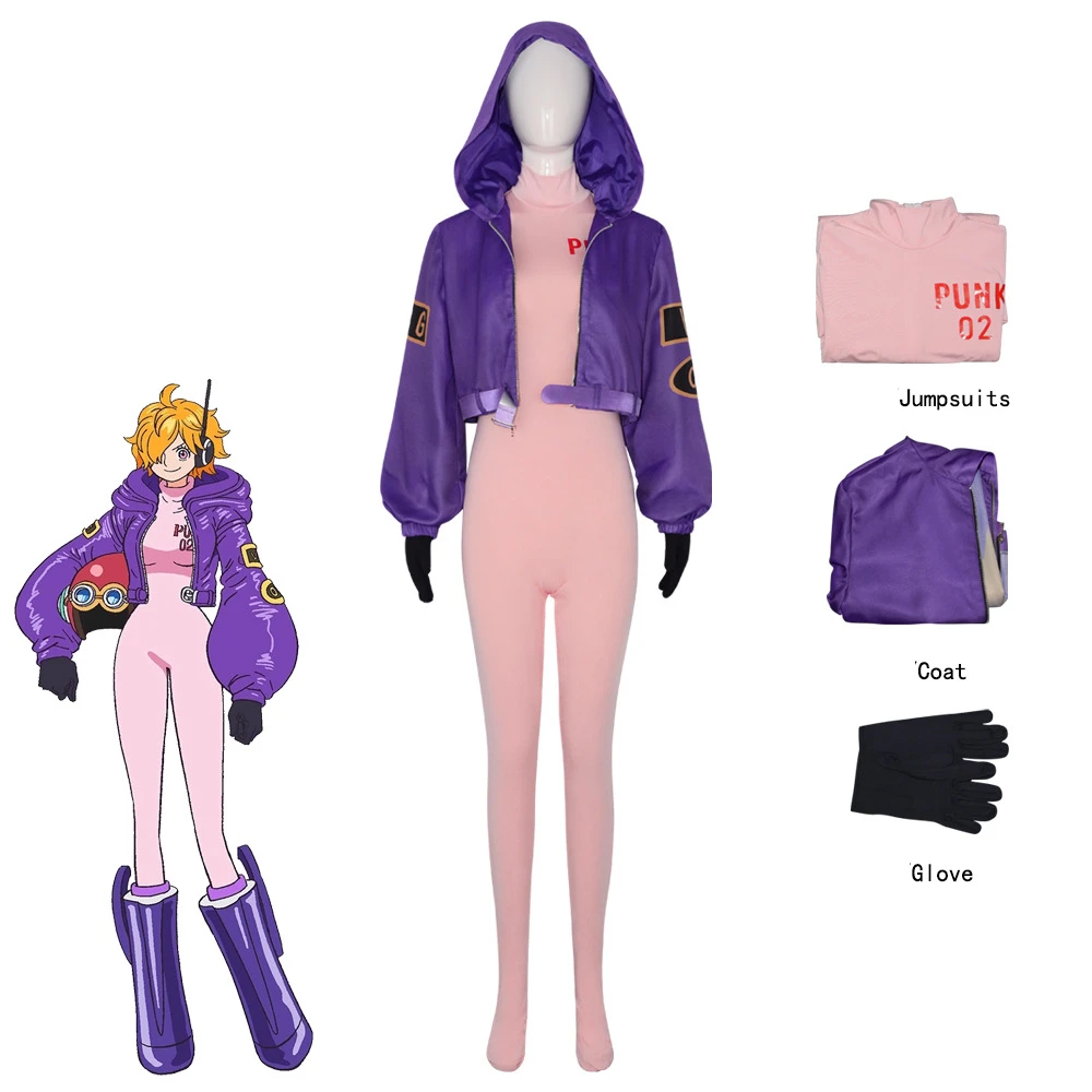 

Anime Lilith Vegapunk No.2 Full Set Jumpsuit Coat Gloves Unisex Halloween Party Cosplay Costume Performance Uniform