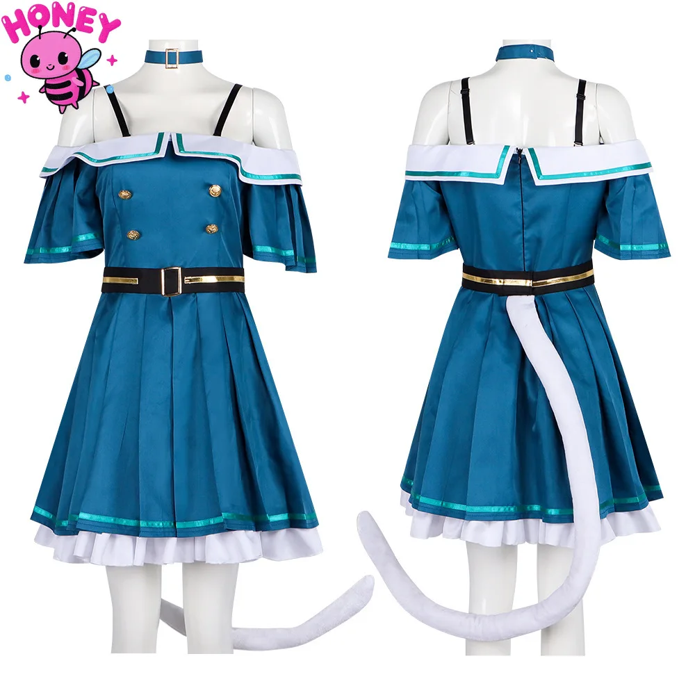 

NeNe Cosplay Fresh Summer Newly Kusanagi Nene Cosplay Anime PJSK Costume for Woman Halloween Party Skirt tail Outfit Set