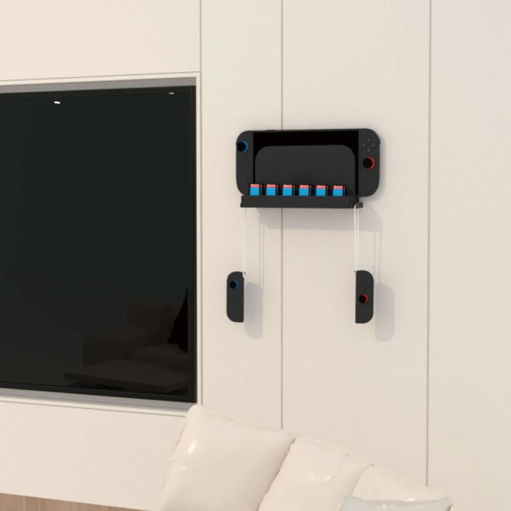 حامل جداري مع فتحات لبطاقة الألعاب وحامل جداري معدني من Joy-Con مع حامل وحدة التحكم وحامل وحدة التحكم للتبديل 2 #3