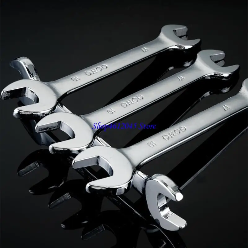 

L69A Essential Wrench Mirror Finish Double Head Design Open End Spanner Includes Storage for Various Applications