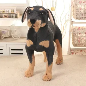32 سنتيمتر لعبة أفخم نابضة بالحياة واقعية المحنطة Rottweiler أفخم اللعب ألعاب الأطفال هدية للأطفال أفضل 6 مبيعات أفخم أفخم - رقم 6