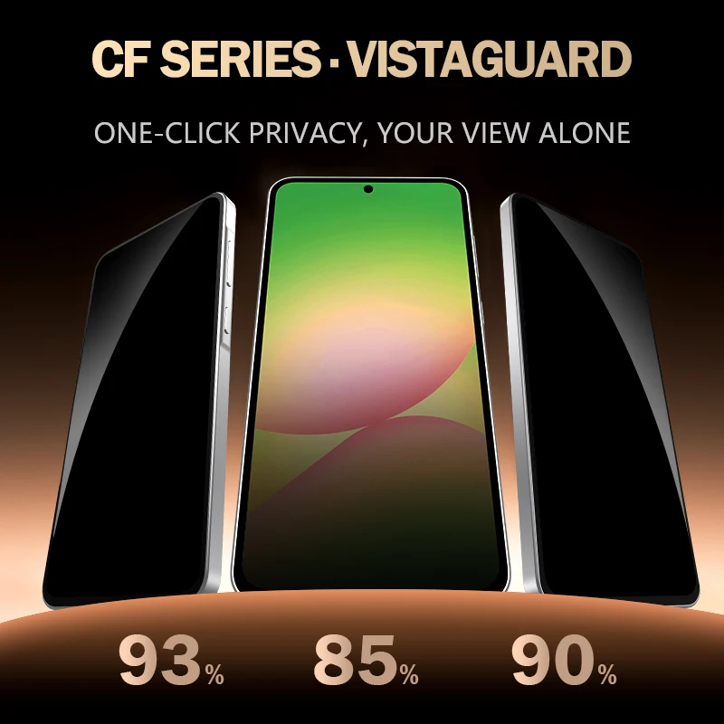 

LeReach CF For Samsung Galaxy A57 5G 2pcs VistaGuard Privacy Tempered Glass HD Clear View Screen Protector