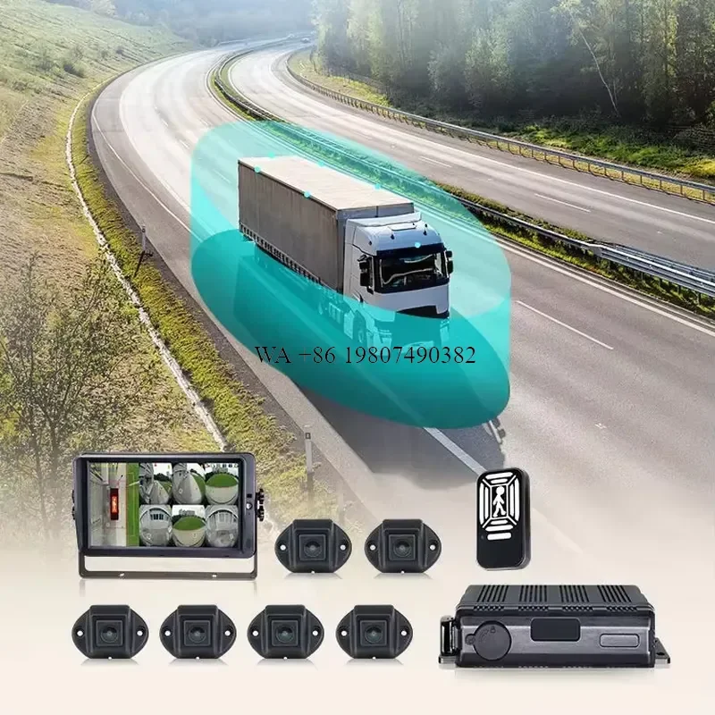 wmwmnu for STONKAM Truck 360 Degree 4G 1080P HD Surround View System with AI Driver Monitoring and ADAS