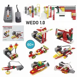 Technical STEAM Bricks Robot WeDo 1.0 Power Function DIY Educational School Students Learning Building Blocks 9580 Upgrade Toys