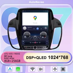 9.7 Inch Android For Ford KUGA C-max Escape 2013 - 2015 Car Radio Auto Multimedia Player GPS Navigation Carplay 5G WIFI No 2Din