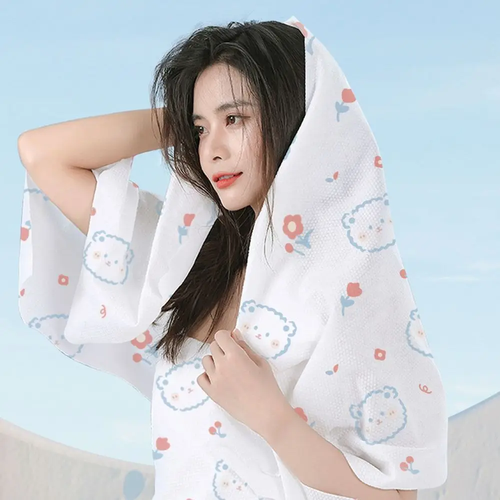 Gifts 70x140cm Disposable Printed Bath Towel Portable Washable Travel Quick-Drying Towel Soft Thickened And Enlarged Bath Towel