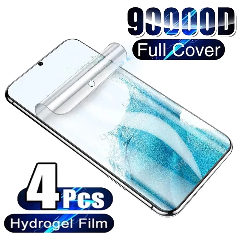 4Pcs Hydrogel Film Screen Protector For Samsung Galaxy S10 S20 S9 S21 S22 S23 Plus Ultra FE Screen Protector For Note 20 8 9 10