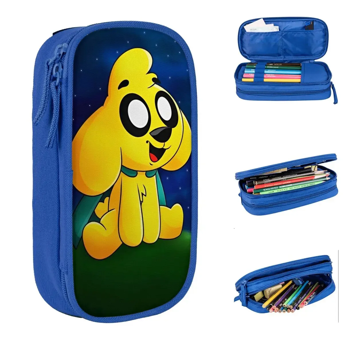 Mikecracks Pencil Case Lovely Cartoon Game Pen Holder Pencil Bags Student Large Storage Office Gift Pencil Box