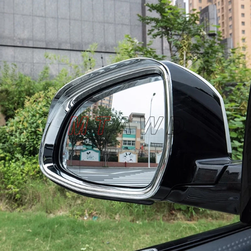 For BMW X1 Accessory 2023 2024 ABS Car Door Side Wing Mirror Rain Eyebrow Shield Cover Rearview Mirror Rainproof Eye Lid Trim