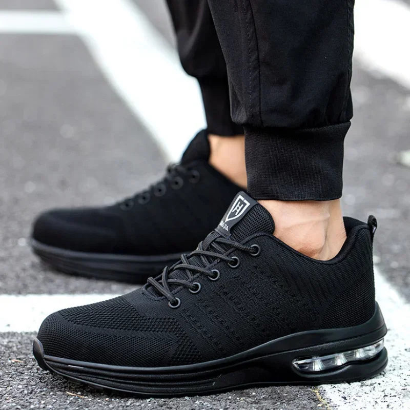 

Защитные ботинки унисекс, легкие рабочие кроссовки на воздушной подушке, защита от проколов, стальной носок, защитная обувь для мужчин и женщин