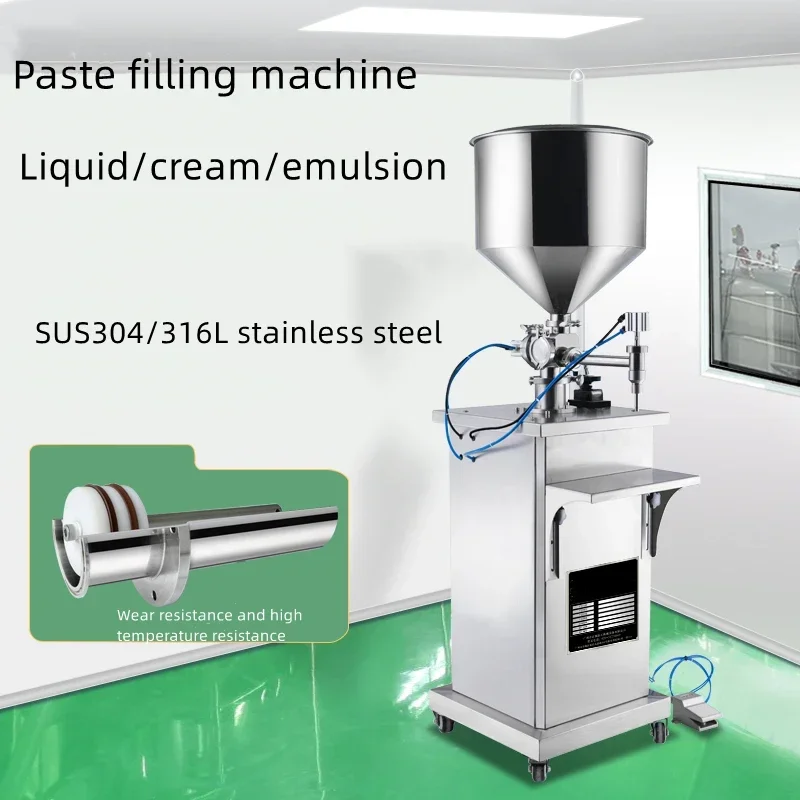 liquid filling machine paste quantitative filling machine equipment, Hand Lotion Gel honey cosmetics canning machine