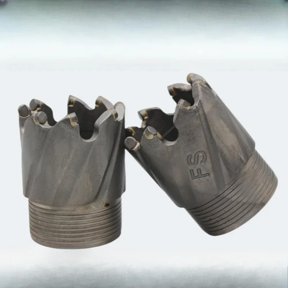 Front speed drill bit helical composite drill bit alloy steel imported oil sheet small tooth core thread drill bit limestone