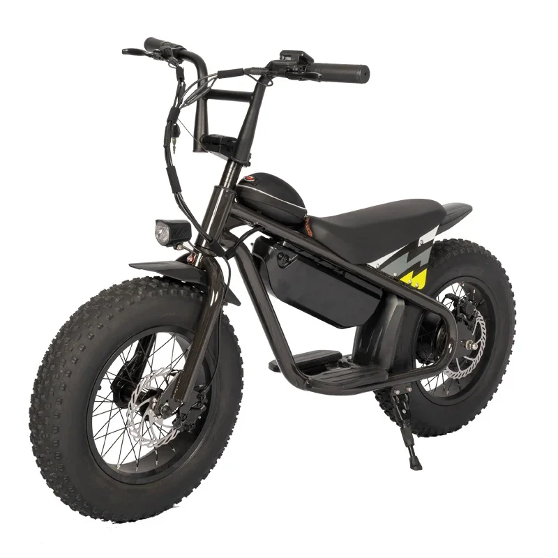 36V 250W 16 Inches Fat Tire Electric Motorcycle Designed For Children Child Motor Bike