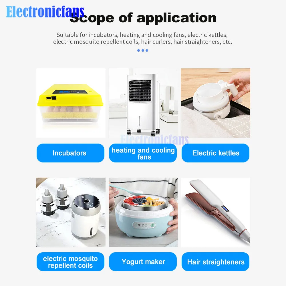 220V 110V 12V Heating Element Fully Automatic PTC Heater Ceramic Heated Incubator Egg Incubator Accessories Incubation Equipment