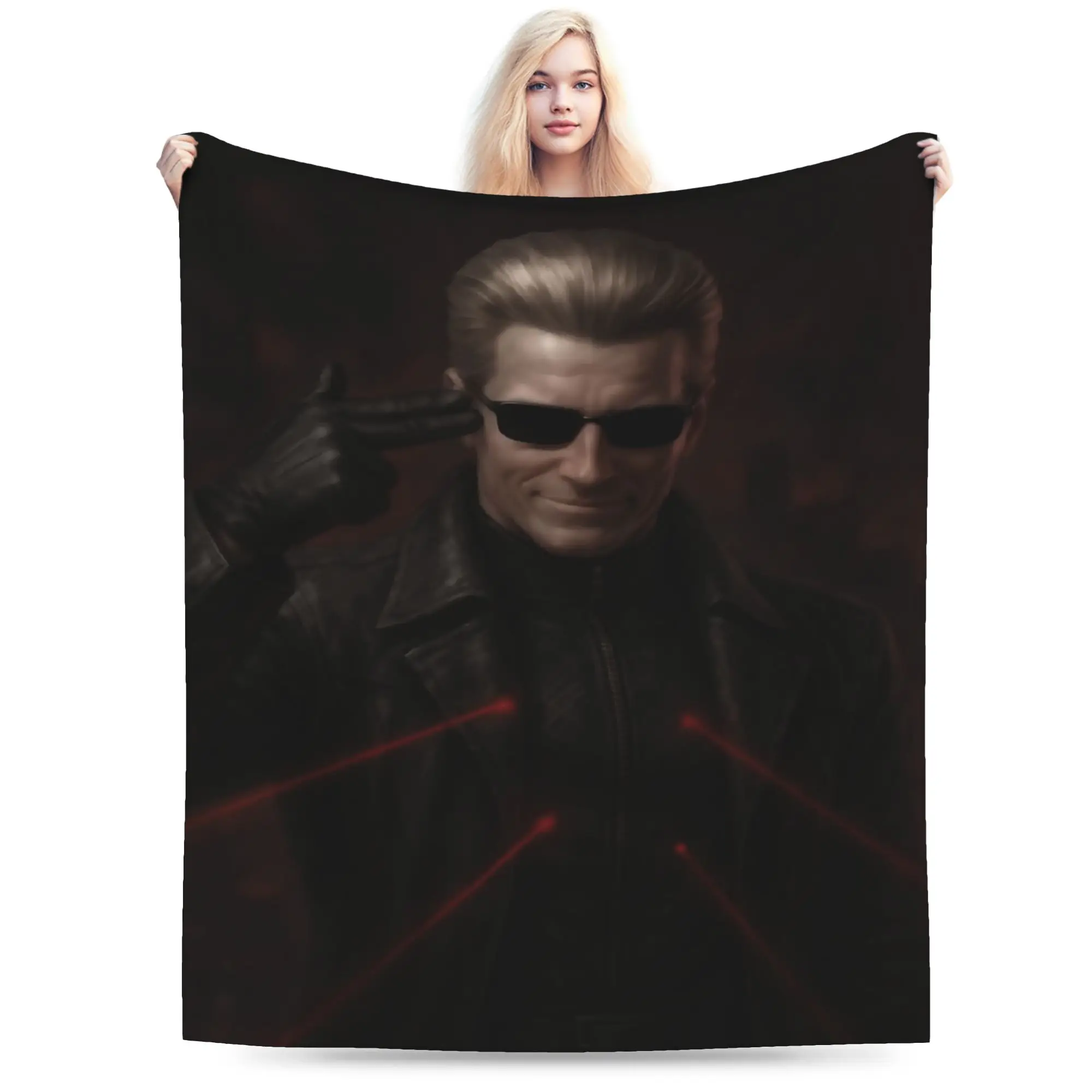 Albert Wesker  Blanket Multiple Sizes Soft and Lightweight  Throw Blankets for Sofa Couch and Bed