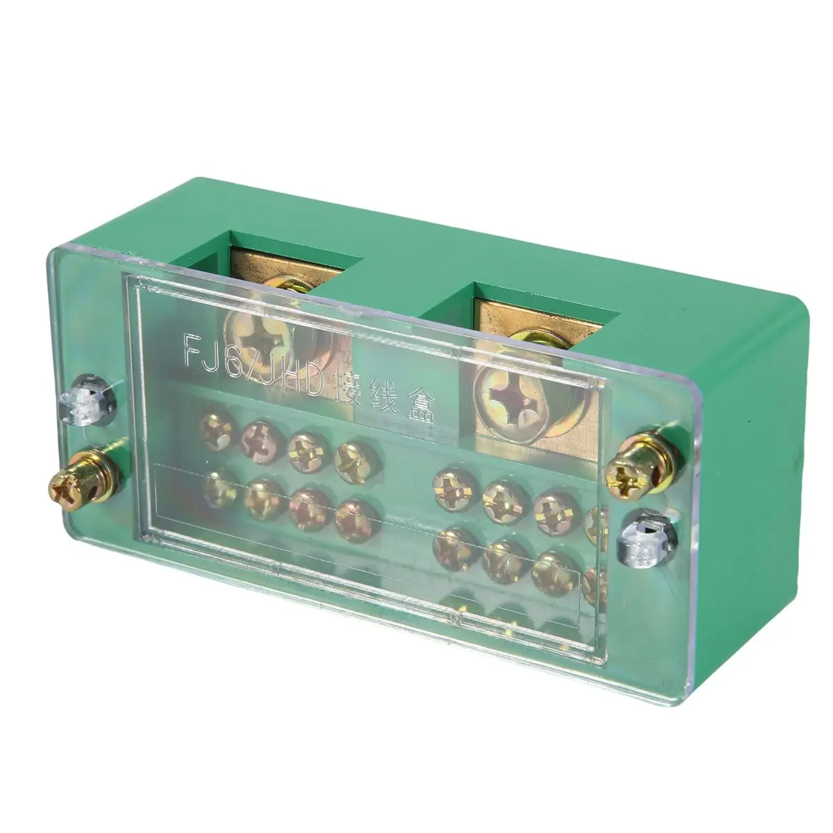 BIGSALE-Single Phase 2-in 8 Outgoing Terminal Box Household Distribution Box Junction Box Terminal Block 220 V(8 Out)
