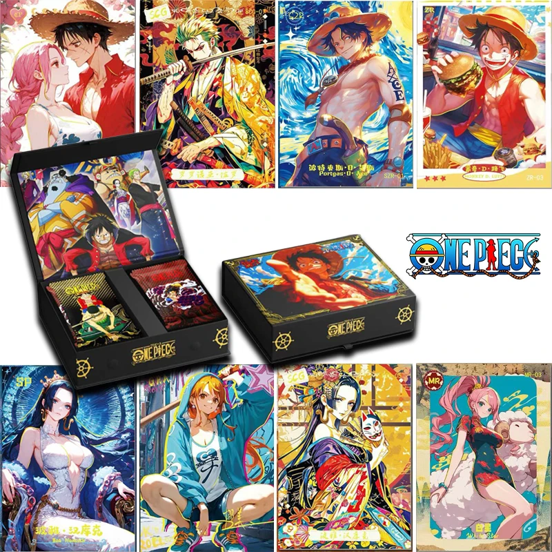 NUEVO 2026: Caja de Cartas Coleccionables Raras de One Piece, Paquete de Refuerzo, Anime Luffy Zoro Nami Chopper, Juego TCG, Cartas Coleccionables, Regalo de Cumpleaños