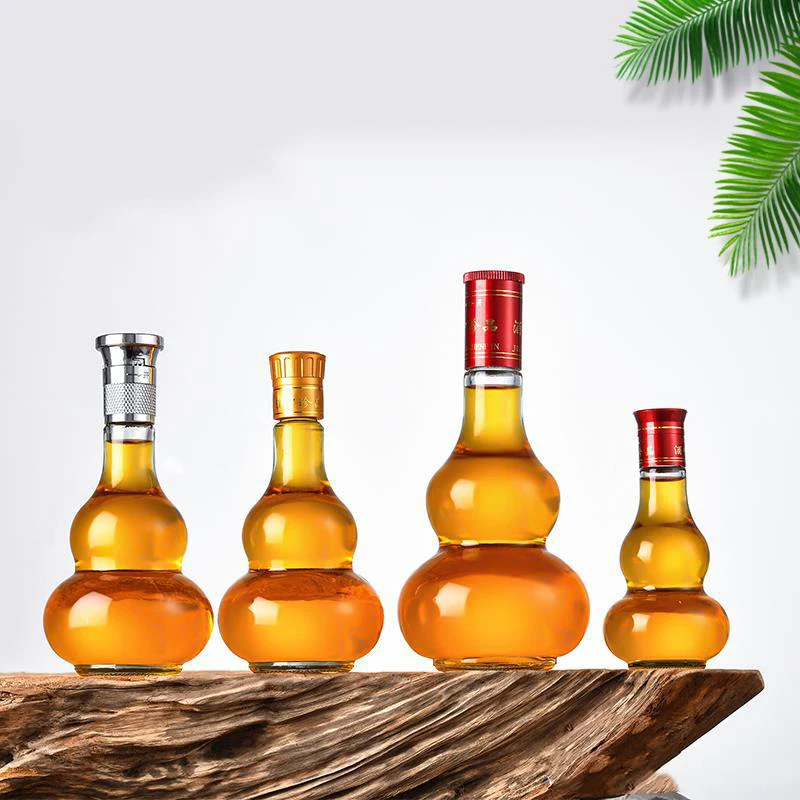 18 Styles gourd shaped whiskey decanter lead-free glass Alcohol Bottle barware for Liquor Scotch Bourbon