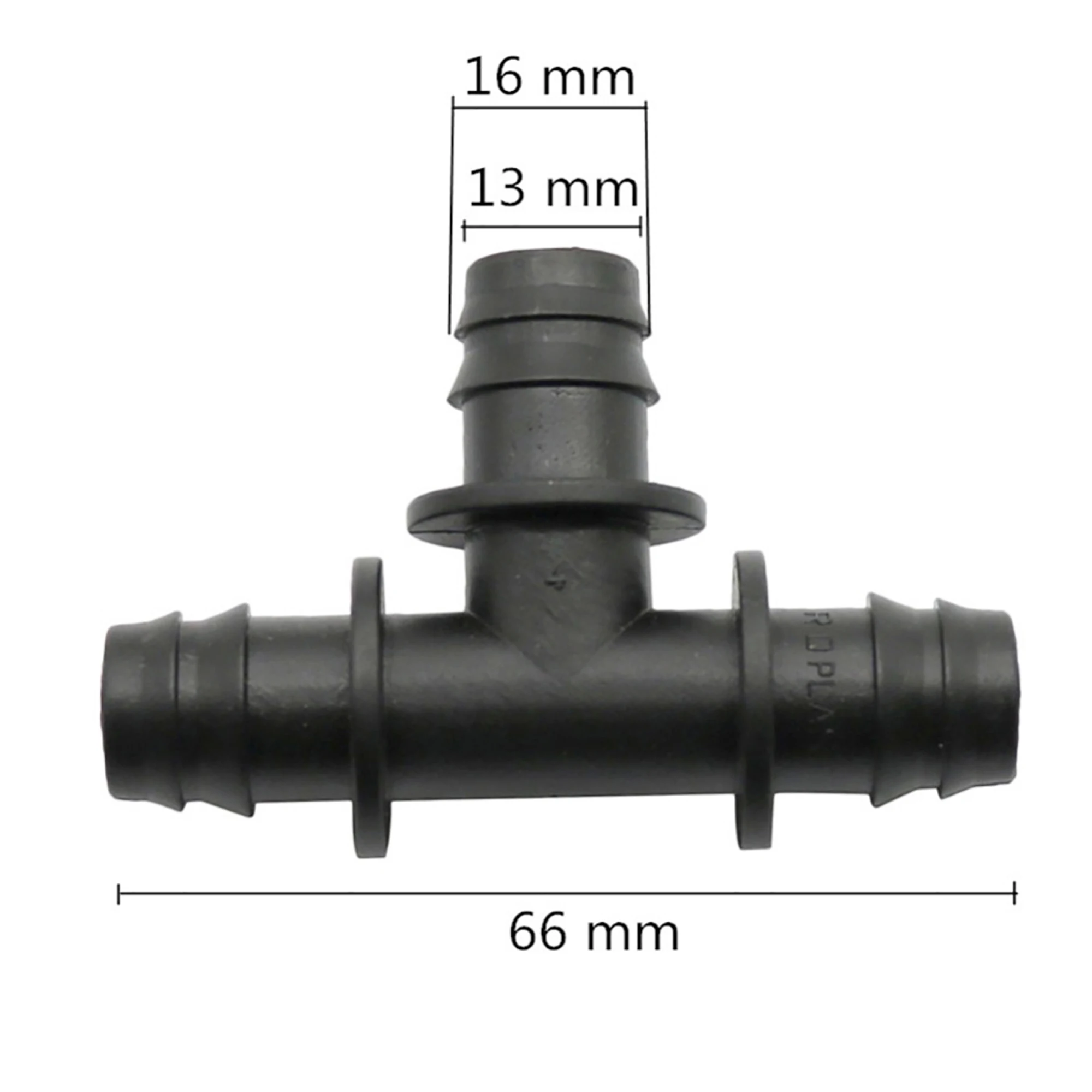 T Farpado Irrigação Rega Jardim, Conector De Tubulação De Água, Acessórios Do Sistema De Rega, Mangueira De 16mm, 1 2 \