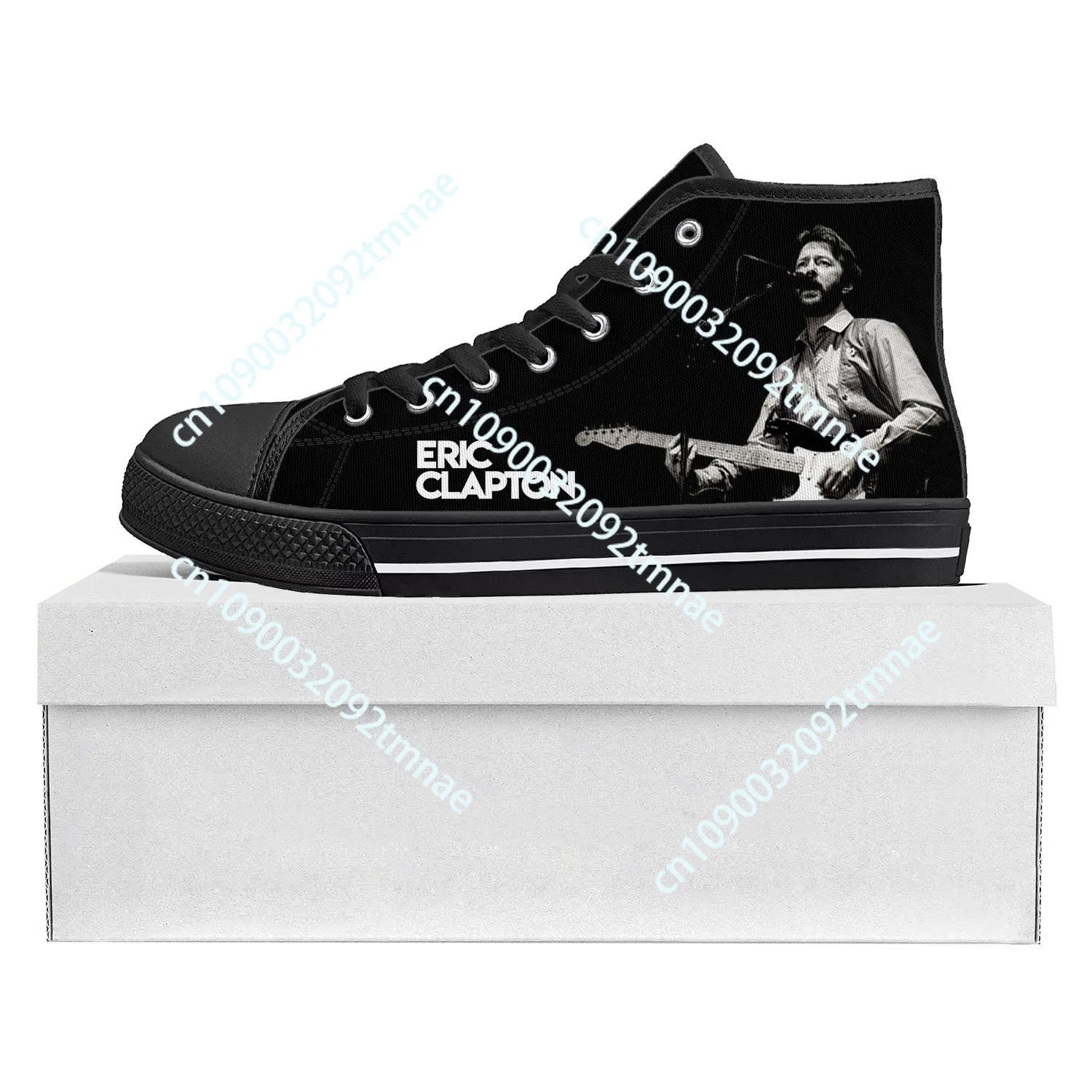 

Eric Clapton rock musician guitar High Top High Quality Sneakers Mens Womens Teenager Canvas Sneaker Couple Shoe Custom Shoe