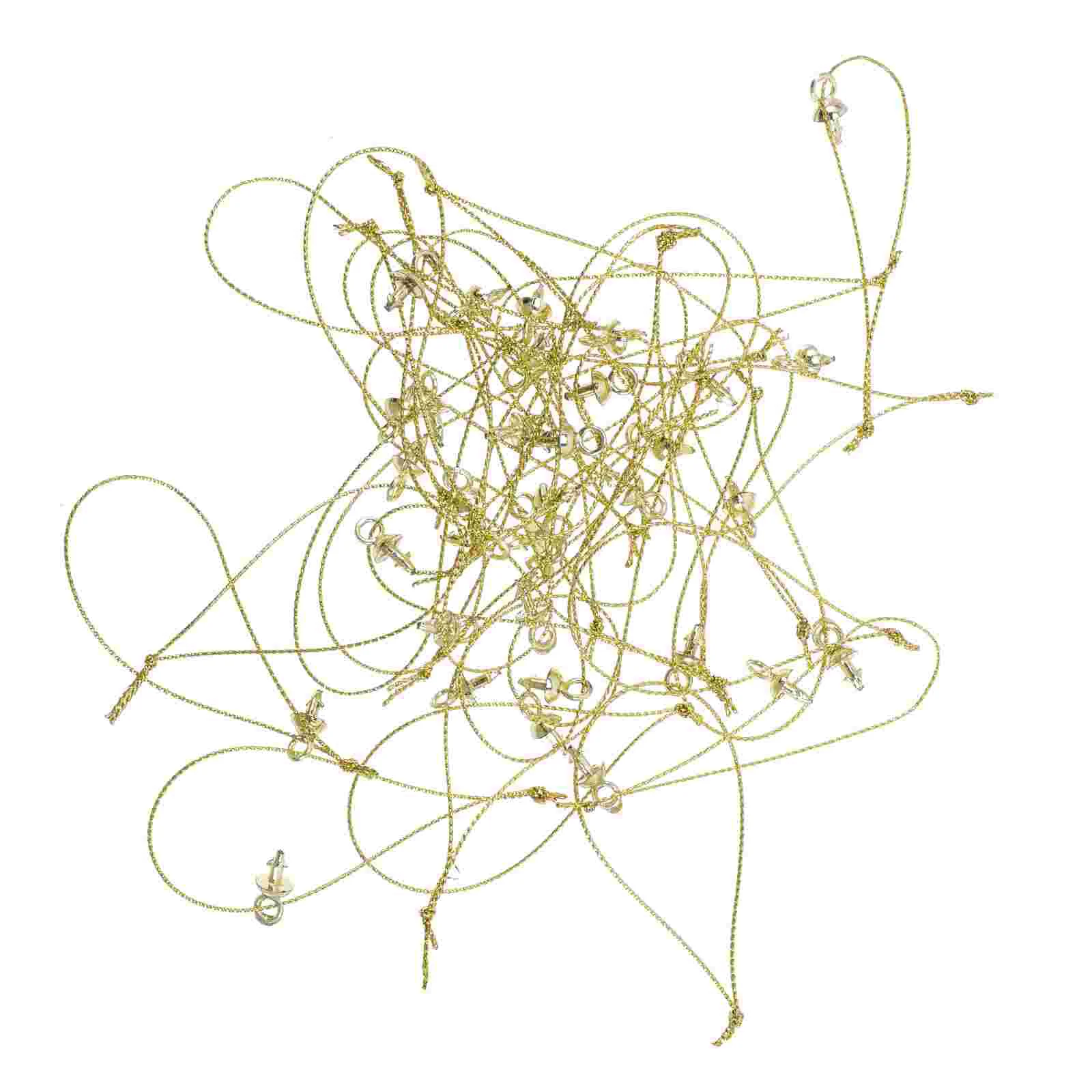 

100 Pcs Hanging Handcraft DIY Fittings Material Toys Pendant Props Fine Materials Golden