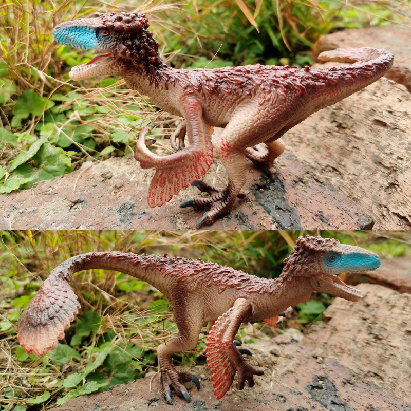 Utahraptor Dinosaur Toy with Moveable Arms Educational Animal Model for Collector, Dinosaur Fanatics, Birthday Gift
