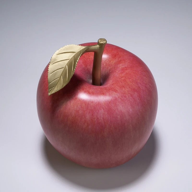 

master bronze ornaments "Auspicious Apple" Living room desk home decoration for girlfriend Mid-Autumn Festival gift