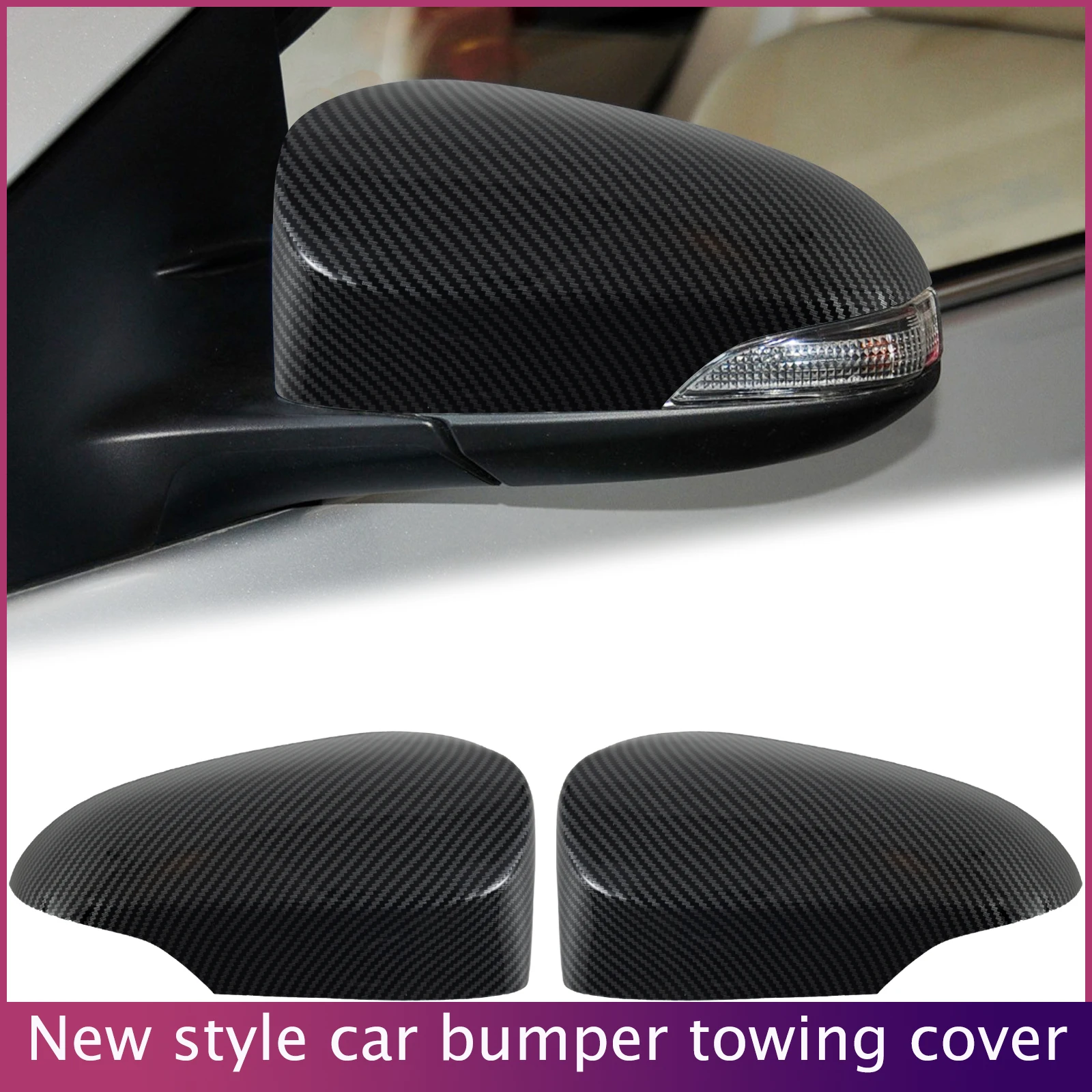 

Carbon Fiber Plastic Rearview Mirror Housing Fit For Toyota Corolla 2014-2019 Protective Shell 87945-02930 87915-02930