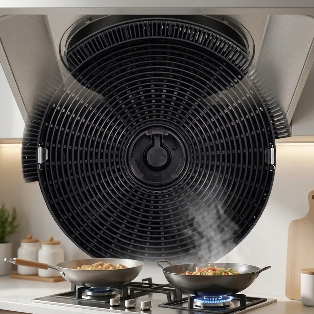Activated Carbon Air Filter for Kitchen Ventilation Systems Plastic Replacement Filter for Range Hood Purifiers