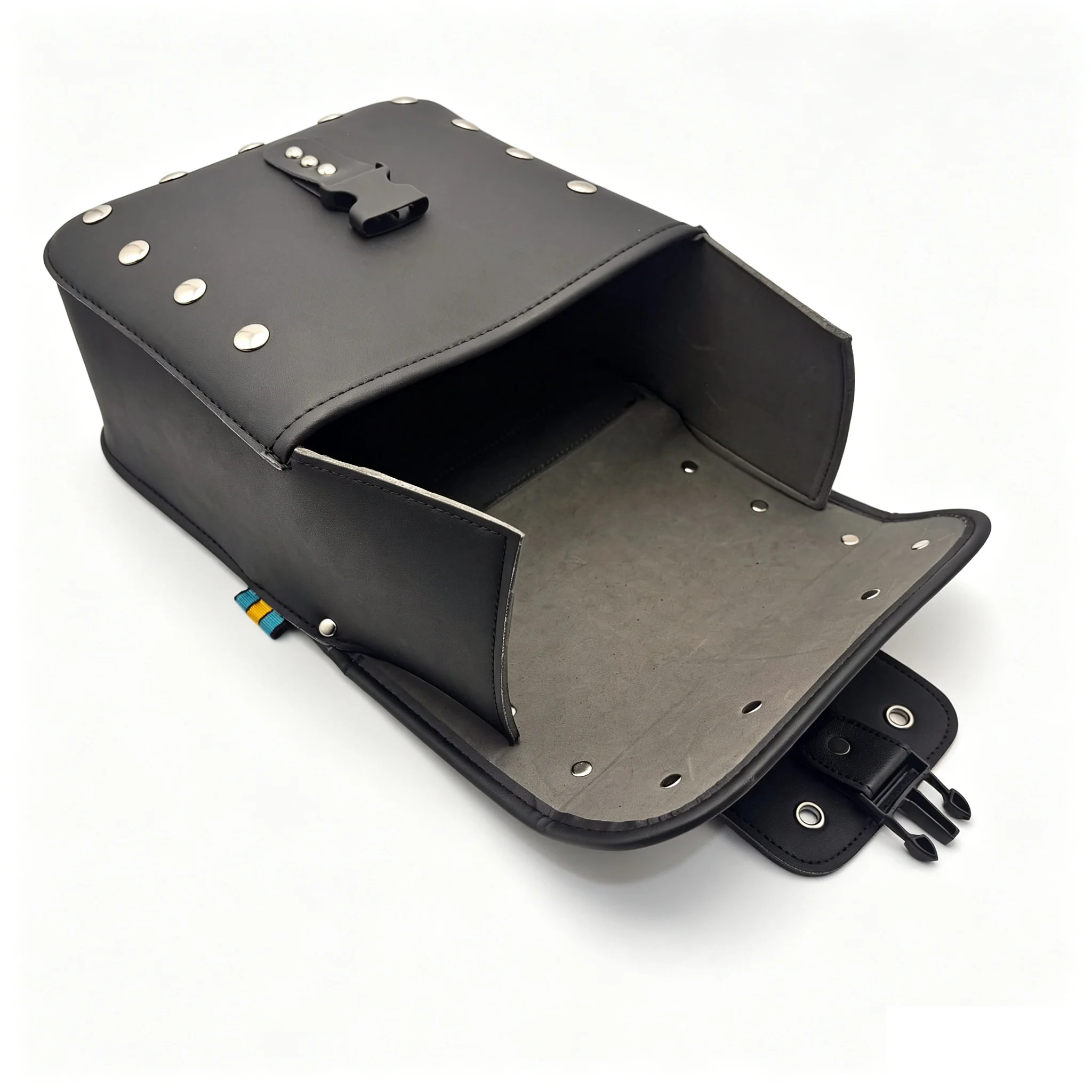 For Honda Shadow Suzuki Boulevard Saddlebags A Pair Universal Motorcycle Saddlebag PU Leather Sportster Tool Bags Side Bag