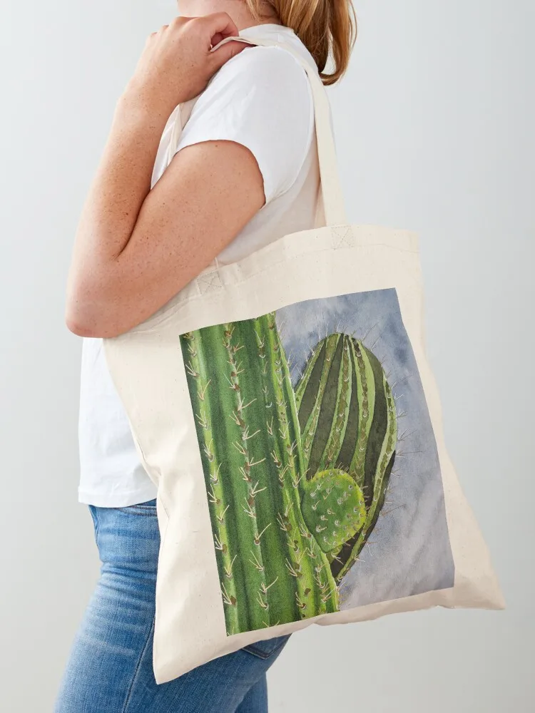 Saguaro Cactus Tote Bag Shopping bags personalized tote shopping bag