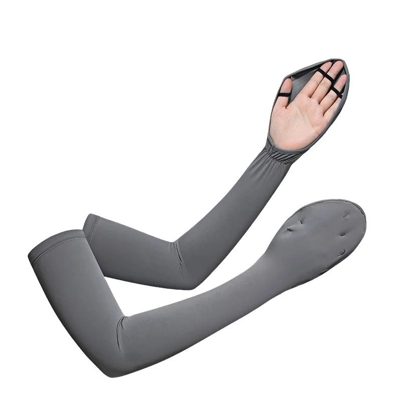 夏用アイスシルクスリーブカバー、手の保護、日焼け防止アームスリーブカバー、グローブ、アウトドアスポーツ、uvカット、アームカバー、サイクリング、ランニング用