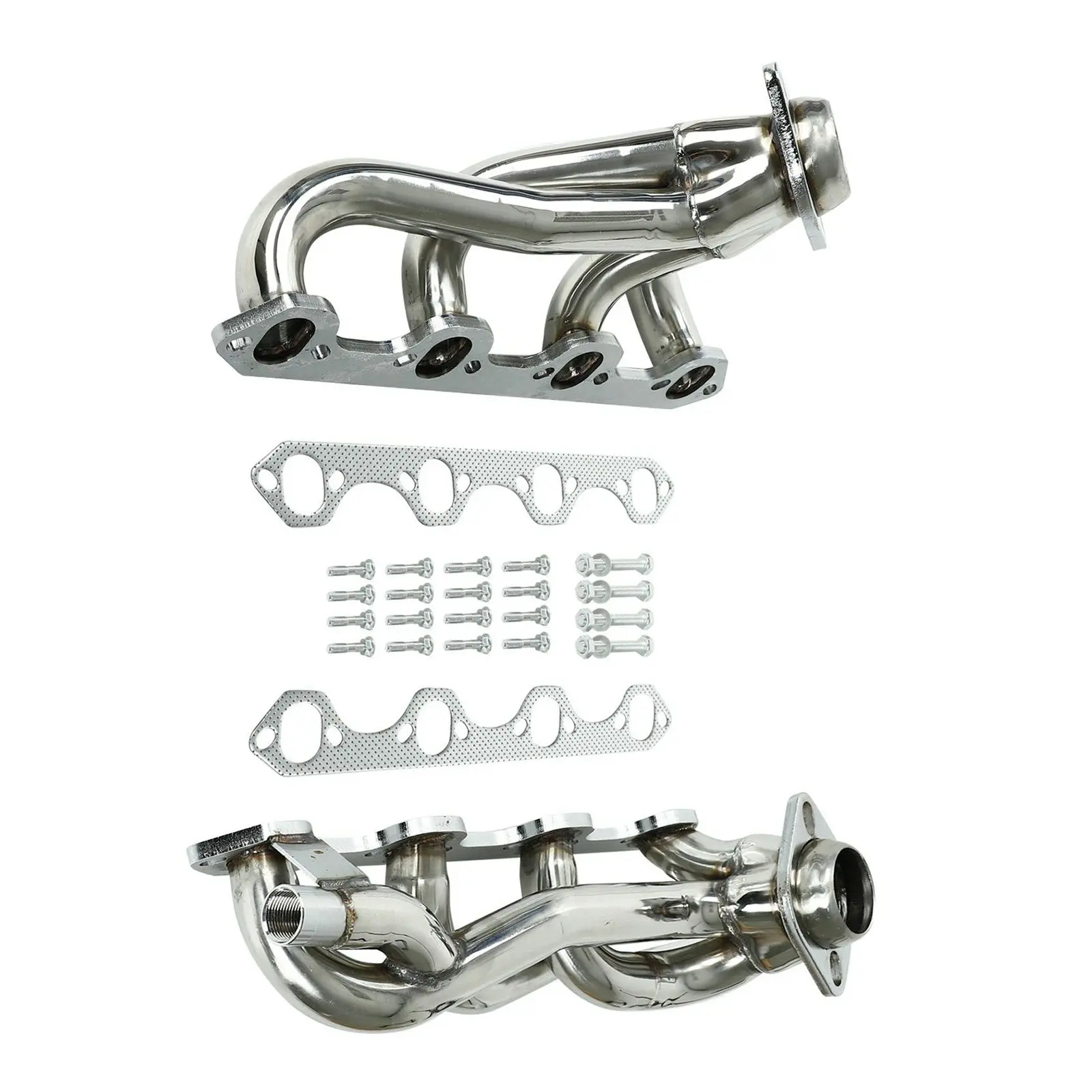 New Exhaust Pipe Stainless Steel for Shorty Stainless Exhaust Manifold Header  F150 F250 Bronco 87-96 5.8L V8 EH28947