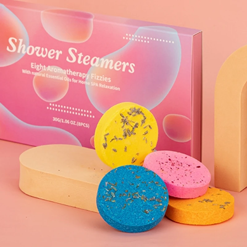 6Pack Aromatherapy Shower Steamers Shower Steamers Nighttime Shower Tablets Bath Bomb Gifts For Women Stress Relief Rose