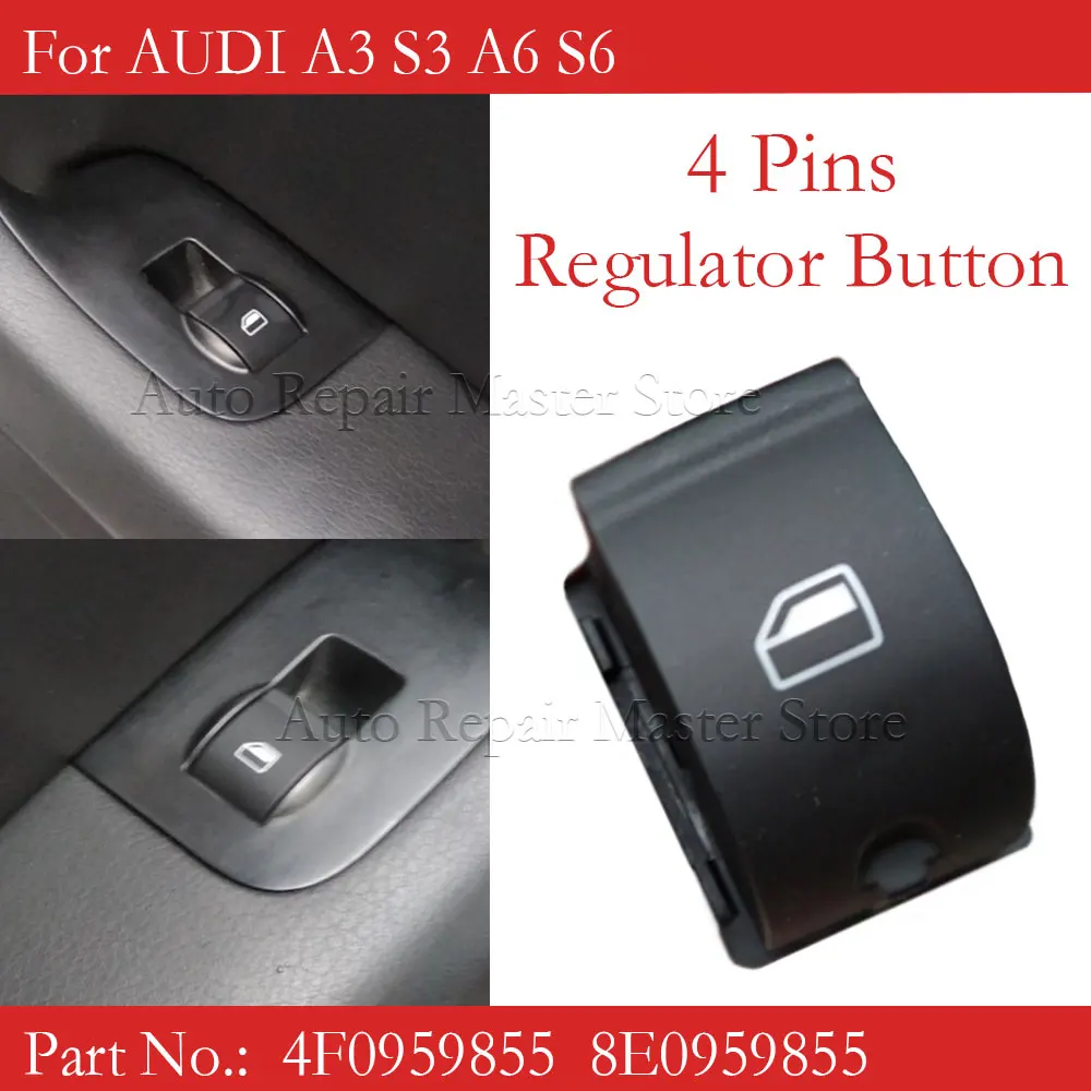 Car Electric Power Master Window Lifter Control Switch button For Audi A3 2004-2013 A6 2004-2011 S3 S6 Q7 4F0959855 8E0959855