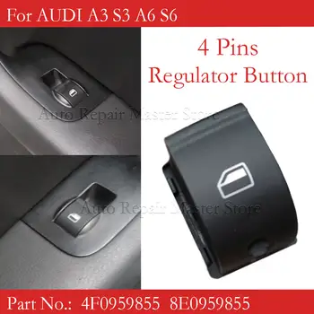 4F0959855 4F0959851 8E0959855 適用於Audi A3 A3 Sportback A6 C6 轎車 Q7 電動車窗主控面板開關按鈕 8 最佳銷售 奧迪A6 C6按鈕 - №3