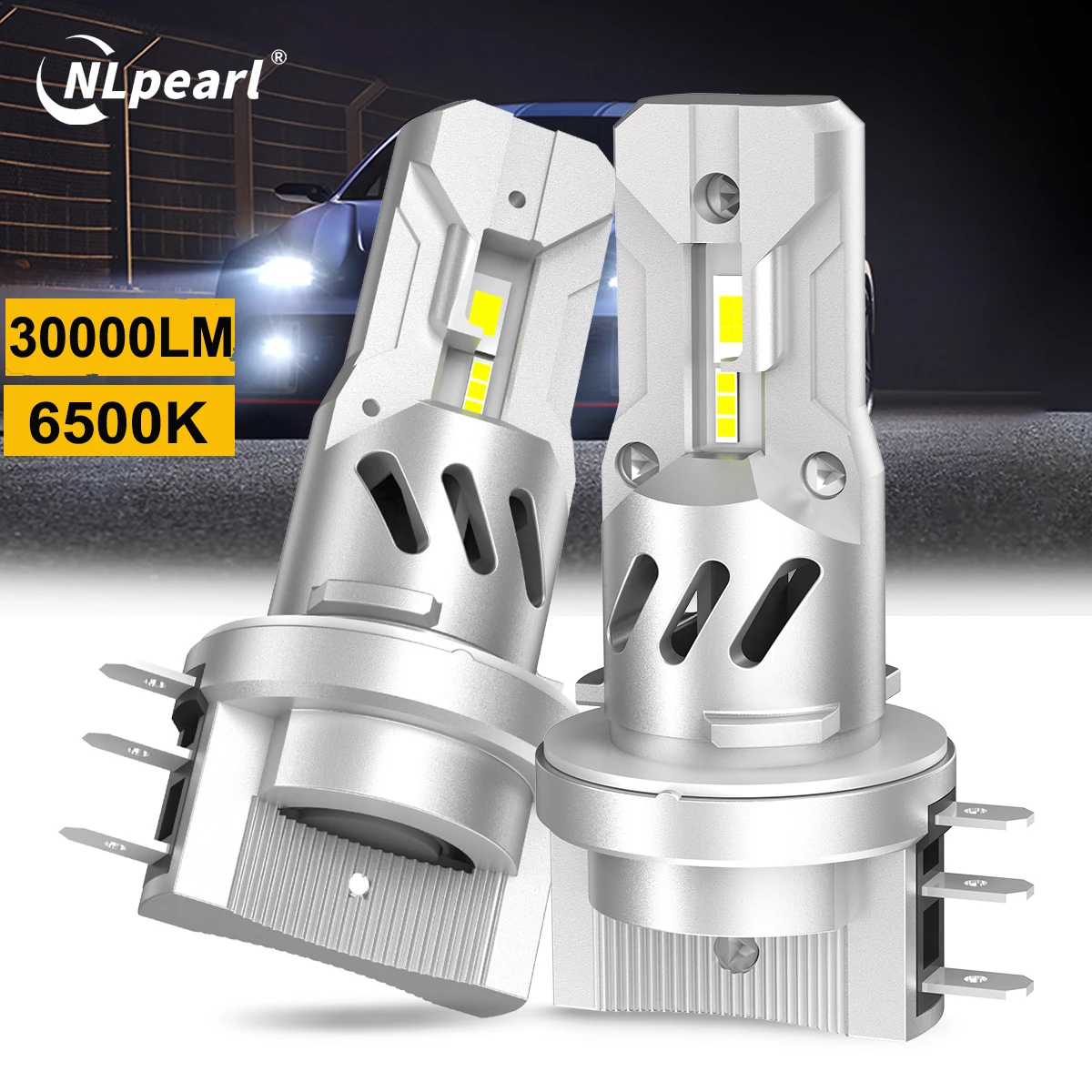 NLpearl 2 pièces H15 LED ampoules de phares CANBUS pour VW Golf 6 MK3 H15 LED feux de route feux de route DRL pour BMW Audi Ford Mazda