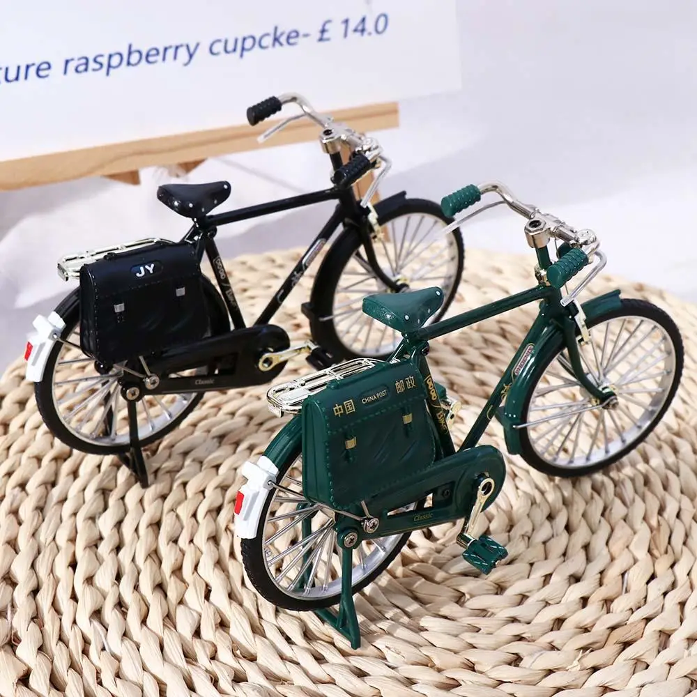 Figurine Mini vélo vélo ornement Vintage vélo modèle Simulation vélo rétro vélo modèle jouet rétro vélo jouets