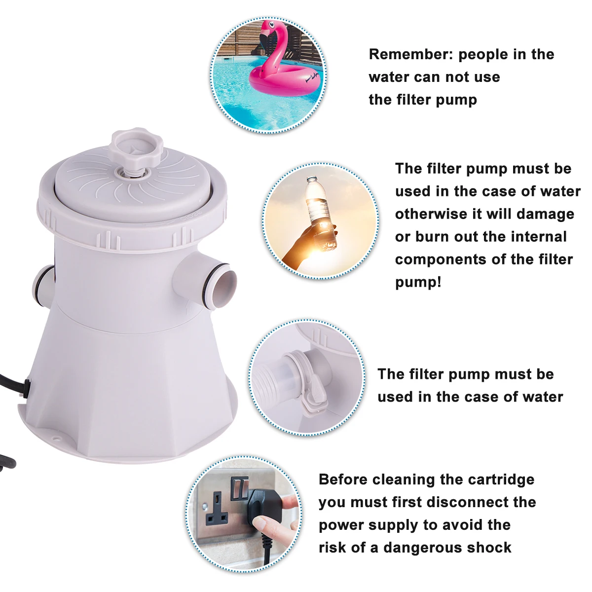 

Swimming Pool Filter Pump 24 Hatching Slots Egg Incubator Durable Automatic Water Filling Chicken Goose Pigeon Constant